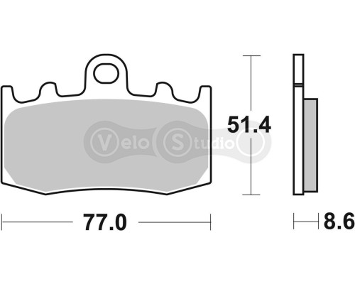Тормозные колодки SBS 796HF Standard Brake Pads, Ceramic