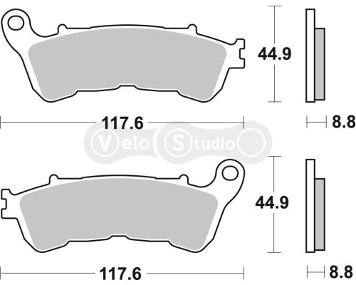 Тормозные колодки SBS 828HF Standard Brake Pads, Ceramic