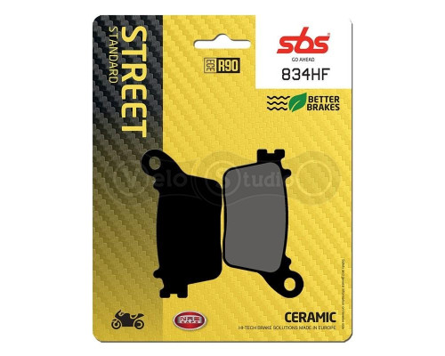 Колодки гальмівні SBS 834HF Standard Brake Pads, Ceramic