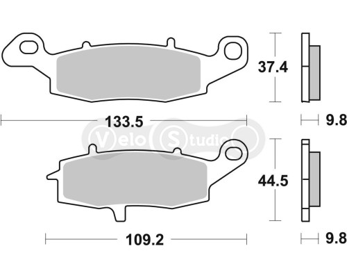 Колодки гальмівні SBS 920HF Standard Brake Pads, Ceramic