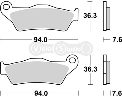 Колодки гальмівні SBS 671LS Performance Rear Brake Pads, Sinter
