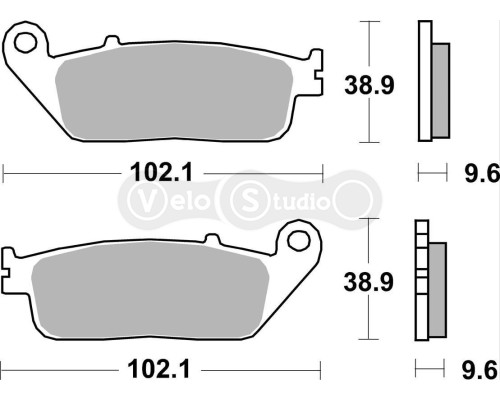 Тормозные колодки SBS 630LS Performance Rear Brake Pads, Sinter