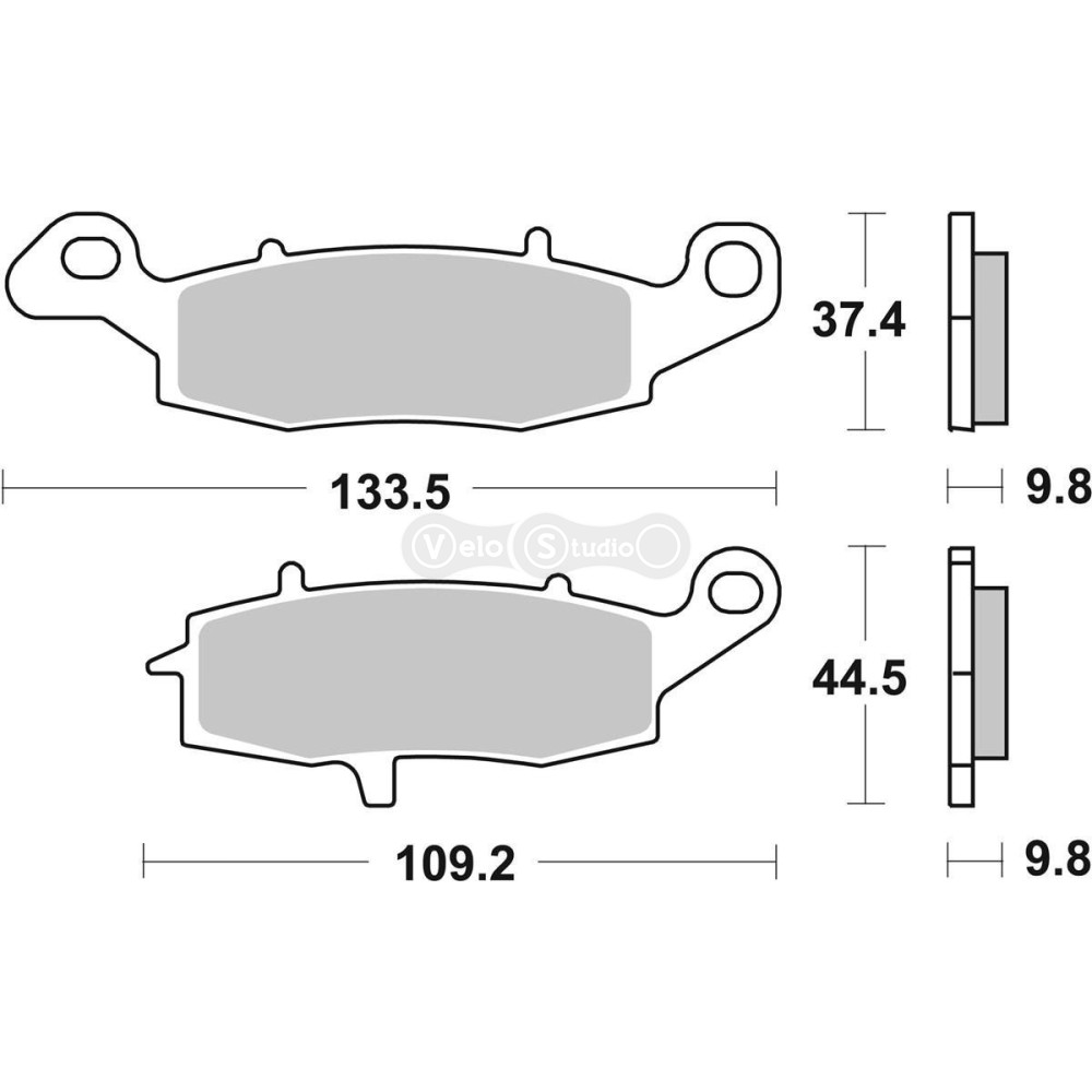 Тормозные колодки SBS 920LS Performance Rear Brake Pads, Sinter