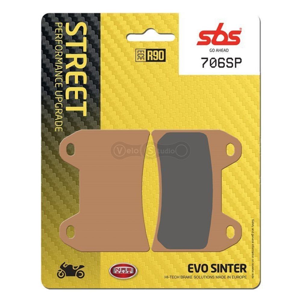 Тормозные колодки SBS 706SP Upgrade Front Brake Pads, EVO Sinter