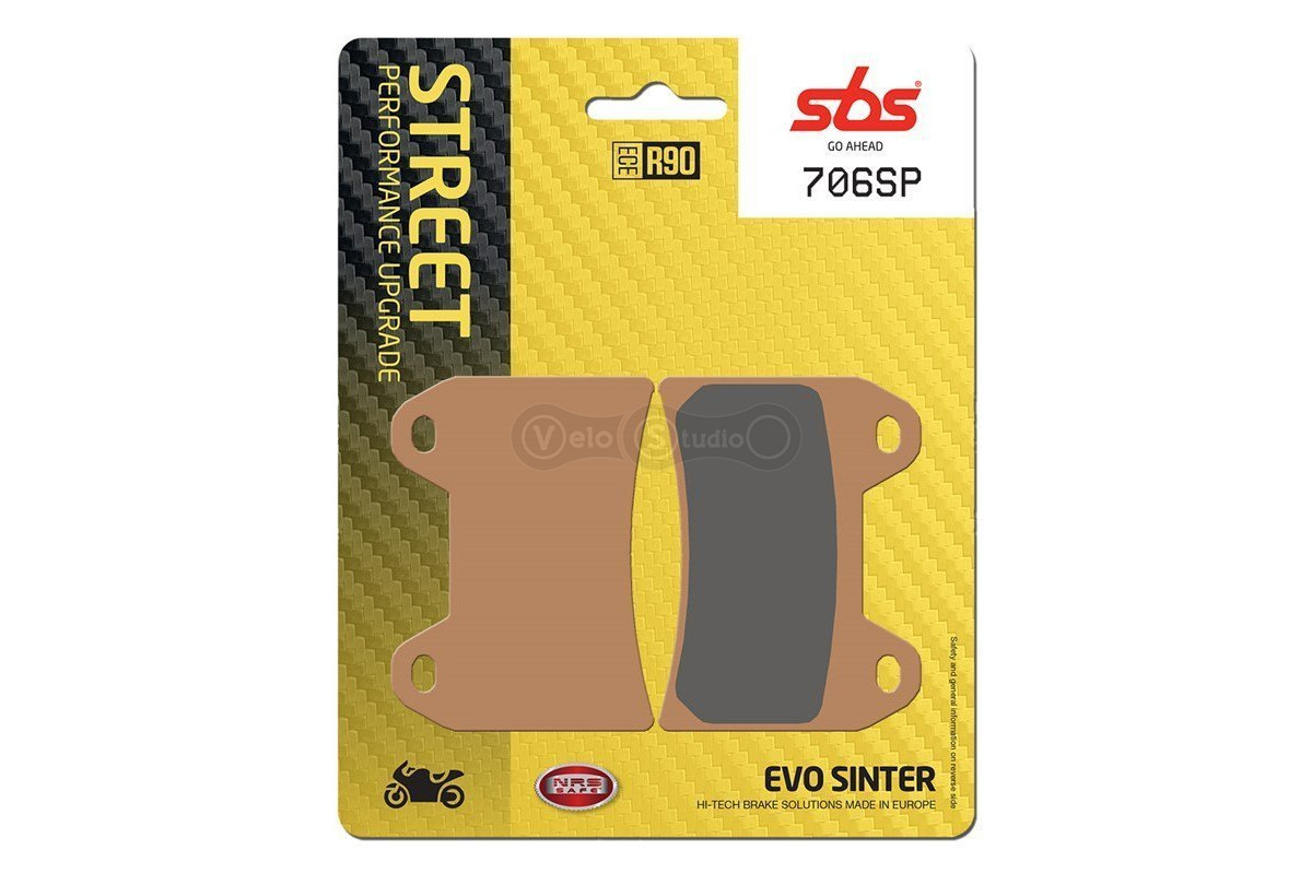 Колодки гальмівні Sbs 706sp Upgrade Front Brake Pads Evo Sinter купити 