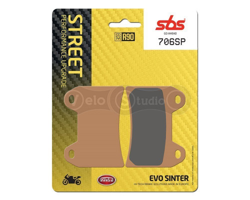 Колодки гальмівні SBS 706SP Upgrade Front Brake Pads, EVO Sinter