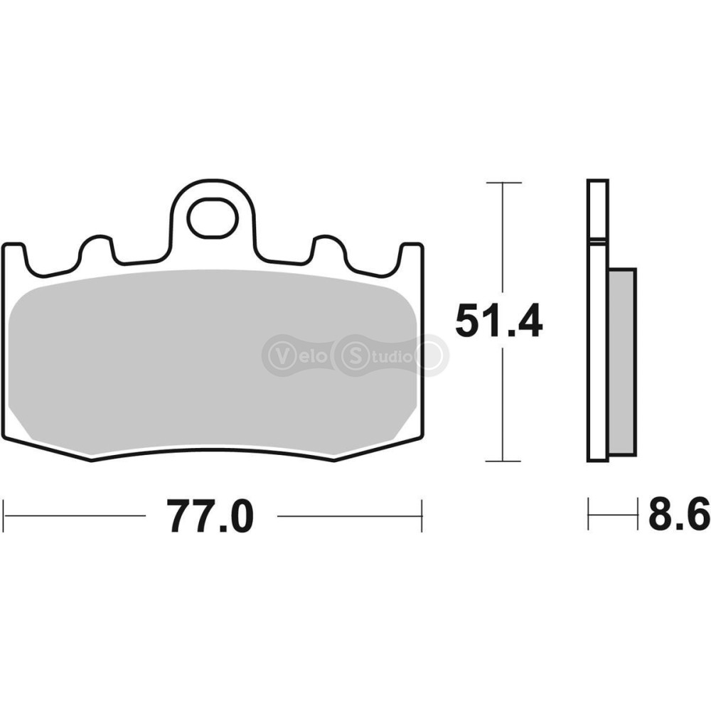 Тормозные колодки SBS 796SP Upgrade Front Brake Pads, EVO Sinter