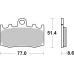 Тормозные колодки SBS 796SP Upgrade Front Brake Pads, EVO Sinter