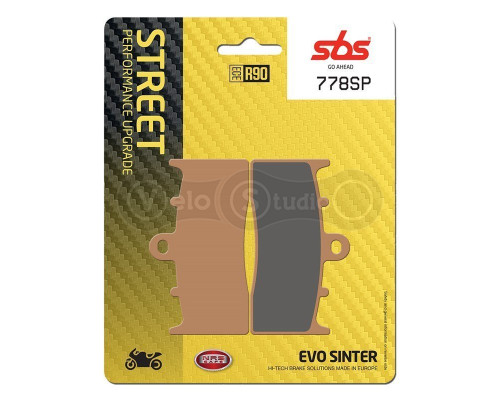 Колодки гальмівні SBS 778SP Upgrade Front Brake Pads, EVO Sinter