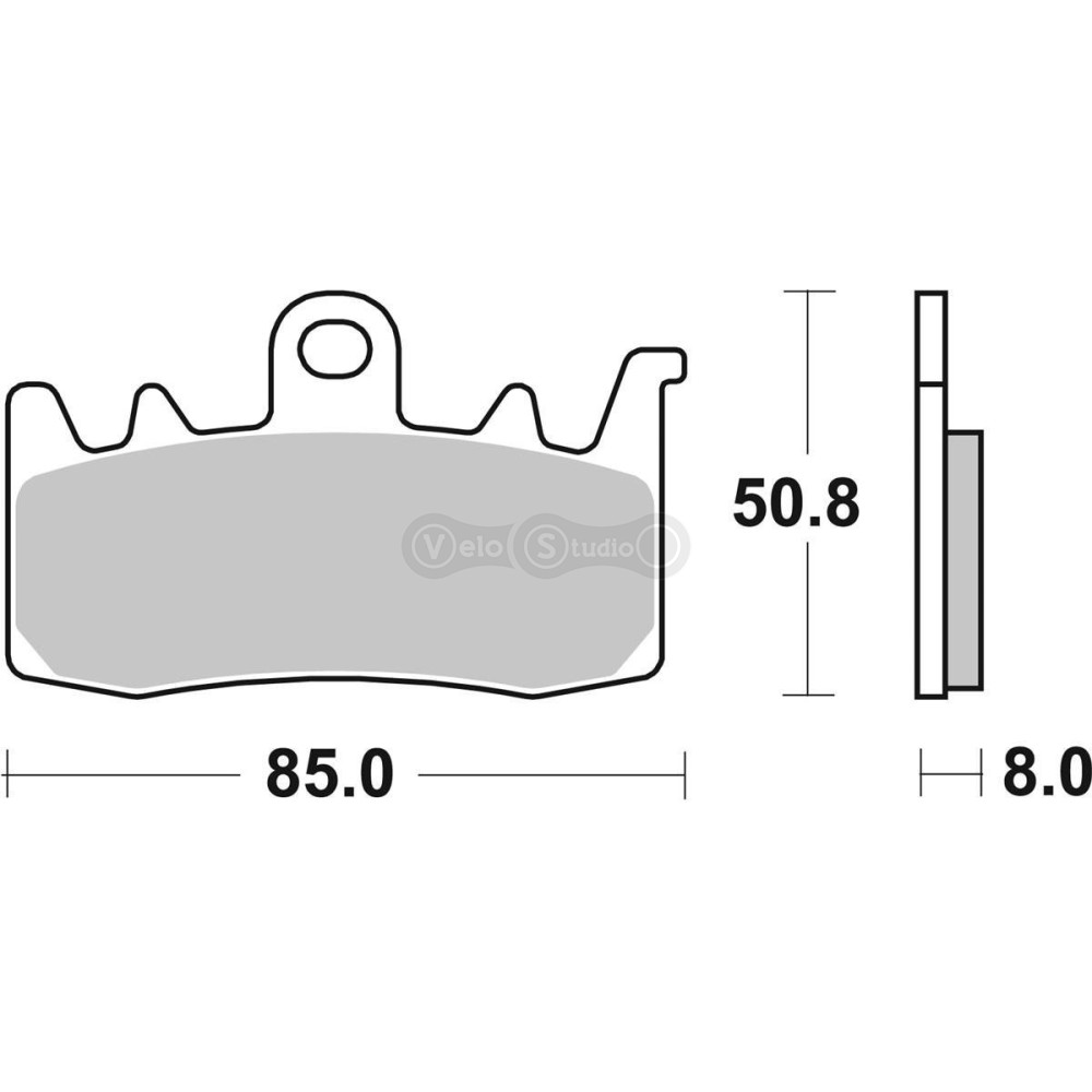 Колодки гальмівні SBS 900SP Upgrade Front Brake Pads, EVO Sinter
