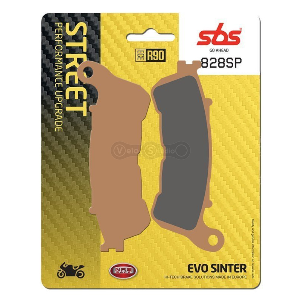 Колодки гальмівні SBS 828SP Upgrade Front Brake Pads, EVO Sinter