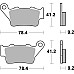 Тормозные колодки SBS 675CS Comp Brake Pads, Carbon