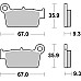 Тормозные колодки SBS 790CS Comp Brake Pads, Carbon