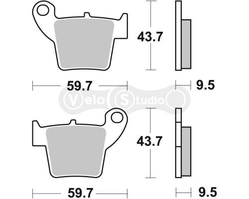 Тормозные колодки SBS 777SI Sport Brake Pads, Sinter/Carbon