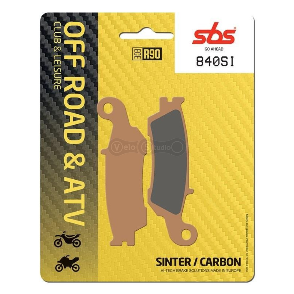 Колодки гальмівні SBS 840SI Sport Brake Pads, Sinter/Carbon
