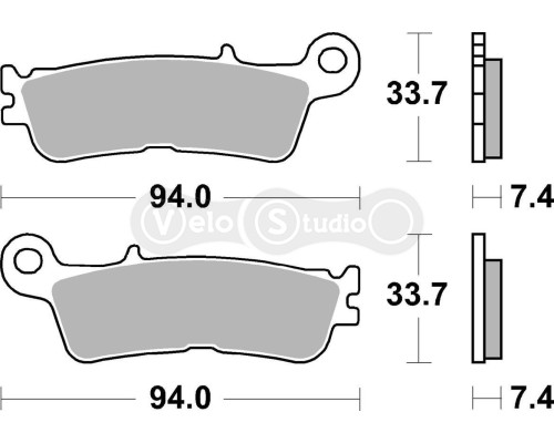 Колодки гальмівні SBS 965SI Sport Brake Pads, Sinter/Carbon