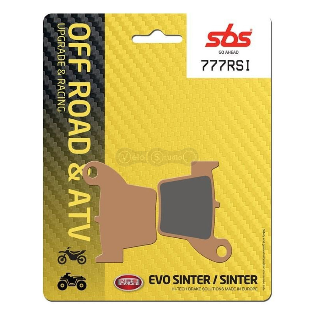 Колодки гальмівні SBS 777RSI Racing Brake Pads, EVO Sinter/Sinter
