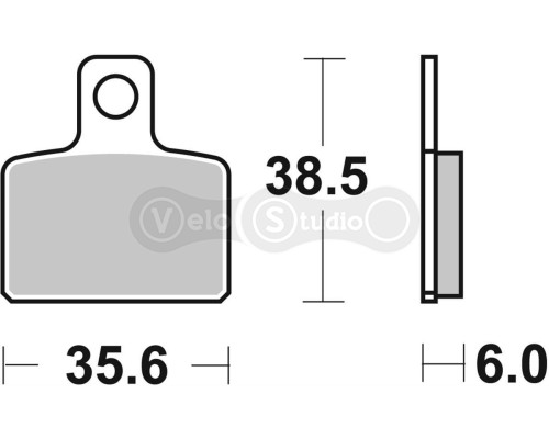 Колодки гальмові SBS 803RSI Racing Brake Pads, EVO Sinter/Sinter