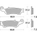 Колодки гальмові SBS 840RSI Racing Brake Pads, EVO Sinter/Sinter