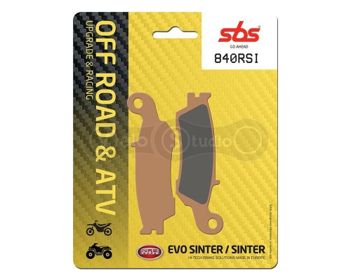 Колодки гальмові SBS 840RSI Racing Brake Pads, EVO Sinter/Sinter
