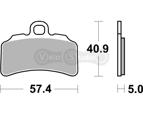 Тормозные колодки SBS 963RSI Racing Brake Pads, EVO Sinter/Sinter