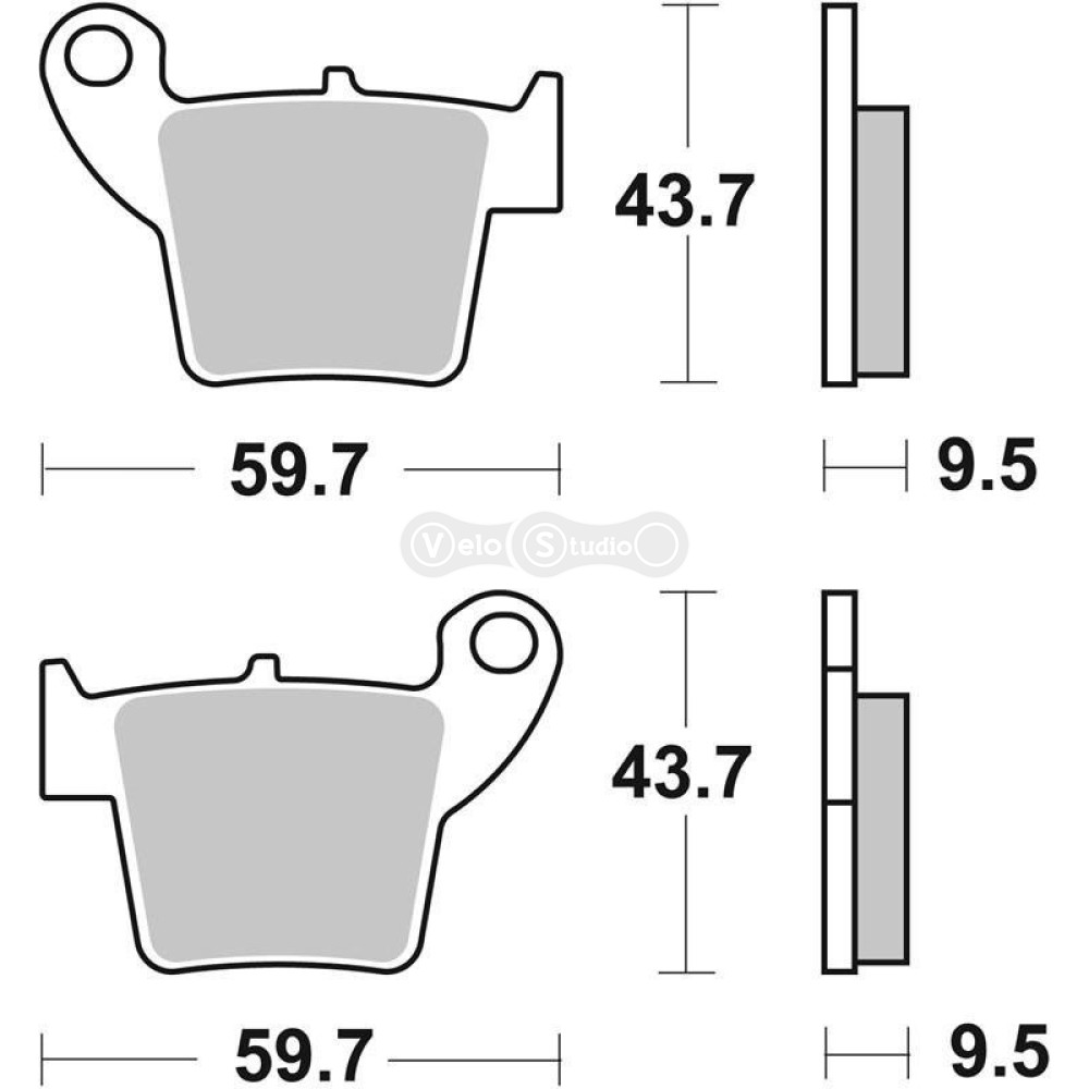 Тормозные колодки Renthal RC-1 BP-101 Works Brake Pads, Sintered