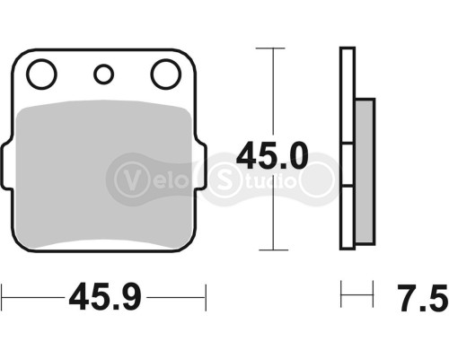 Тормозные колодки Renthal RC-1 BP-102 Works Brake Pads, Sintered