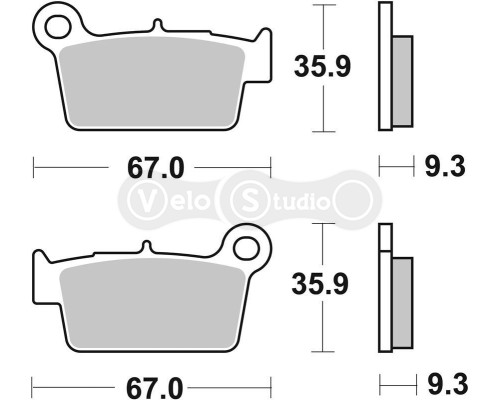 Тормозные колодки Renthal RC-1 BP-104 Works Brake Pads, Sintered