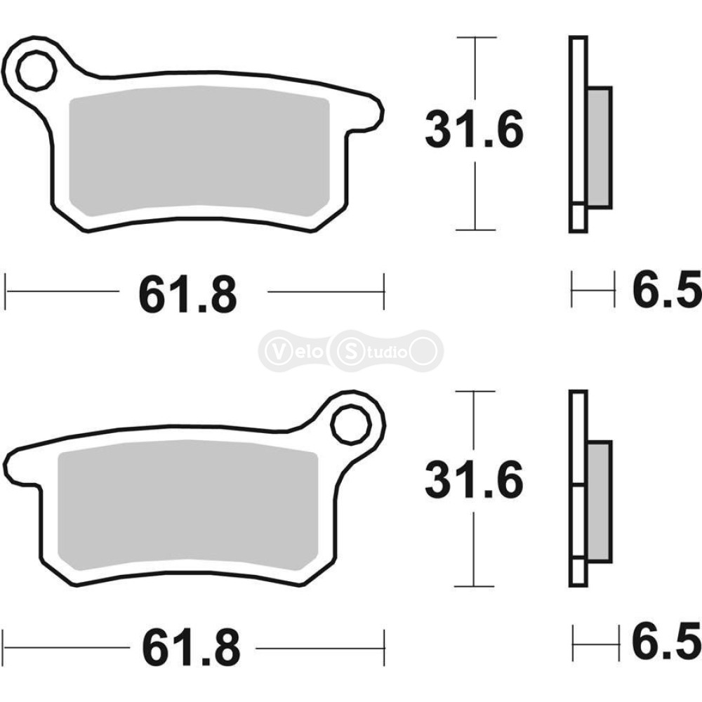 Колодки гальмівні Renthal RC-1 BP-112 Works Brake Pads, Sintered