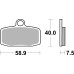 Колодки гальмівні Renthal RC-1 BP-117 Works Brake Pads, Sintered