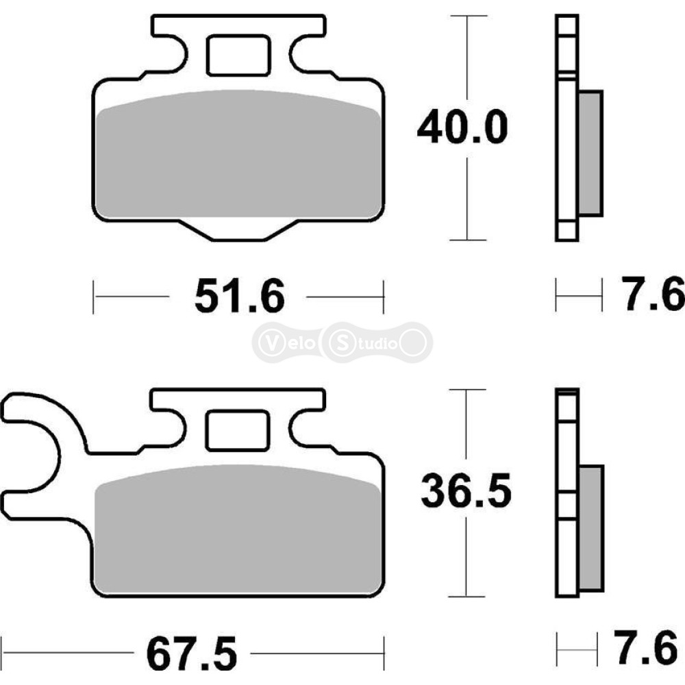 Тормозные колодки Renthal RC-1 BP-114 Works Brake Pads, Sintered
