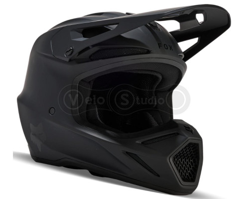 Шолом FOX V3 SOLID HELMET [Matte Black], S (55-56 см)