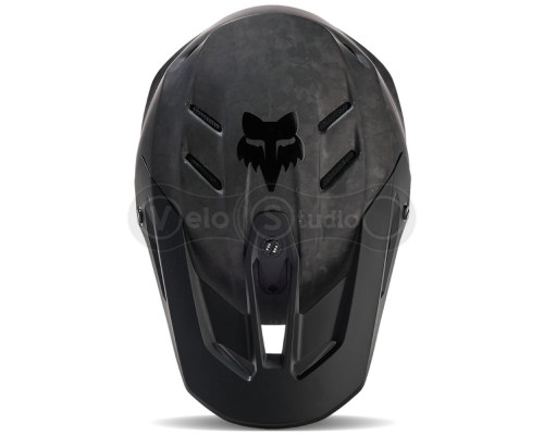 Шлем FOX V3 RS CARBON SOLID HELMET [Matte Black], M (57-58 см)