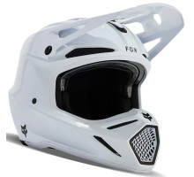 Шлем FOX V3 RS CARBON SOLID HELMET [White], M (57-58 см)
