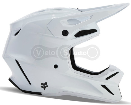 Шолом FOX V3 RS CARBON SOLID HELMET [White], M (57-58 см)