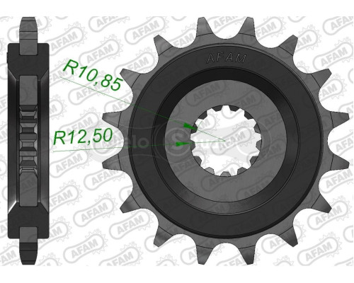 Передняя звезда AFAM 525 Rubber Sprocket 28401NR - Suzuki, 16z