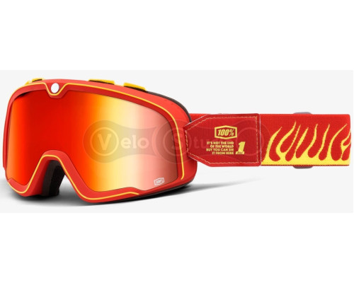 Маска 100% BARSTOW Goggle Death Spray - Mirror Red Lens