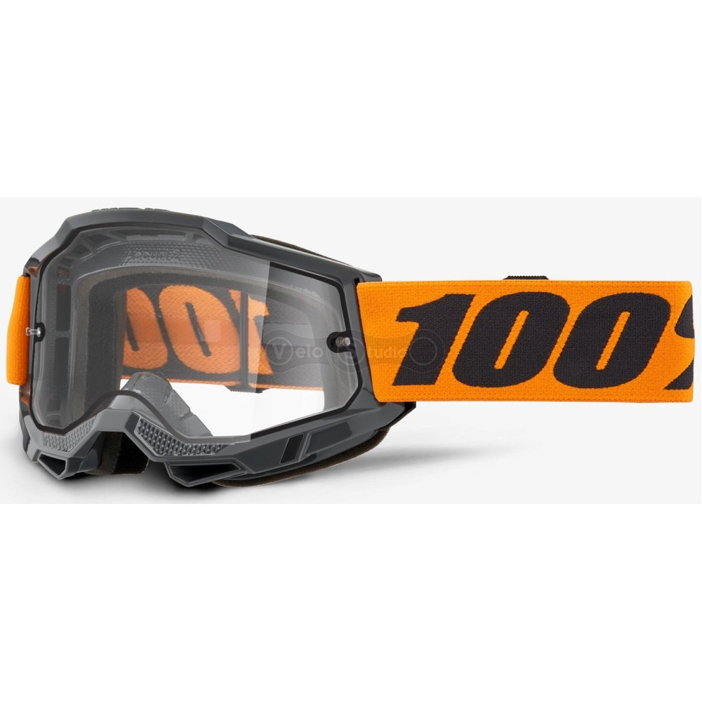 Маска 100% ACCURI 2 Enduro Goggle Orange - Clear Dual Lens