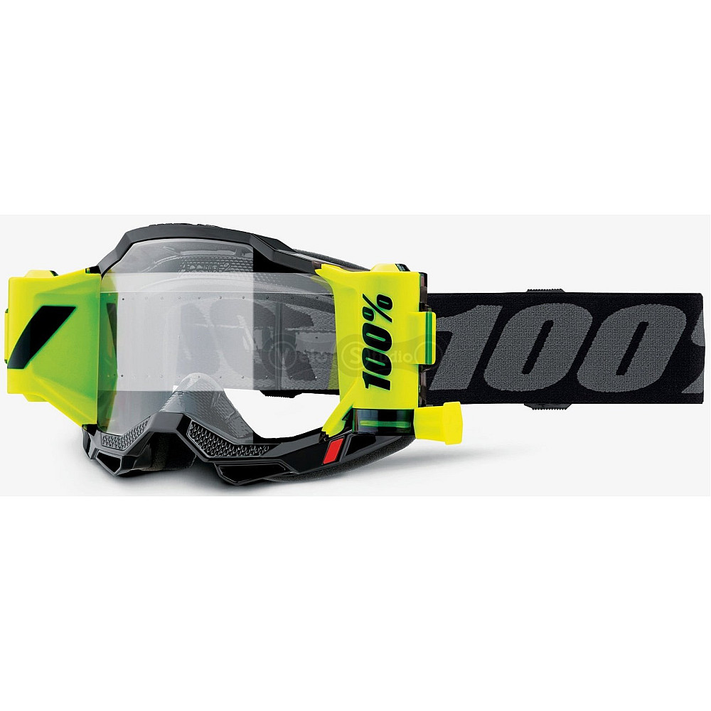 Маска 100% ACCURI 2 FORECAST Goggle Black - Clear Lens, Roll-Off