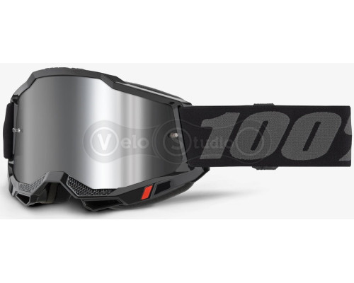 Маска 100% ACCURI 2 Goggle Black - Mirror Silver Lens