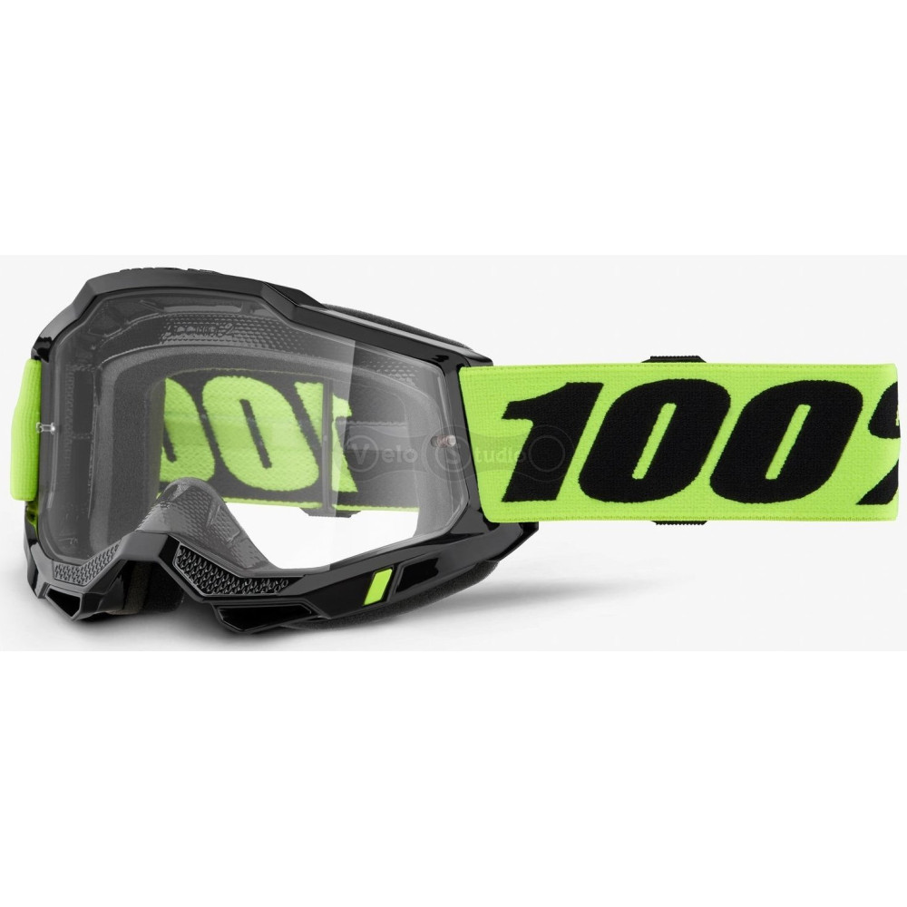 Маска 100% ACCURI 2 Goggle Neon Yellow - Clear Lens