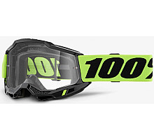 Маска 100% ACCURI 2 Goggle Neon Yellow - Clear Lens