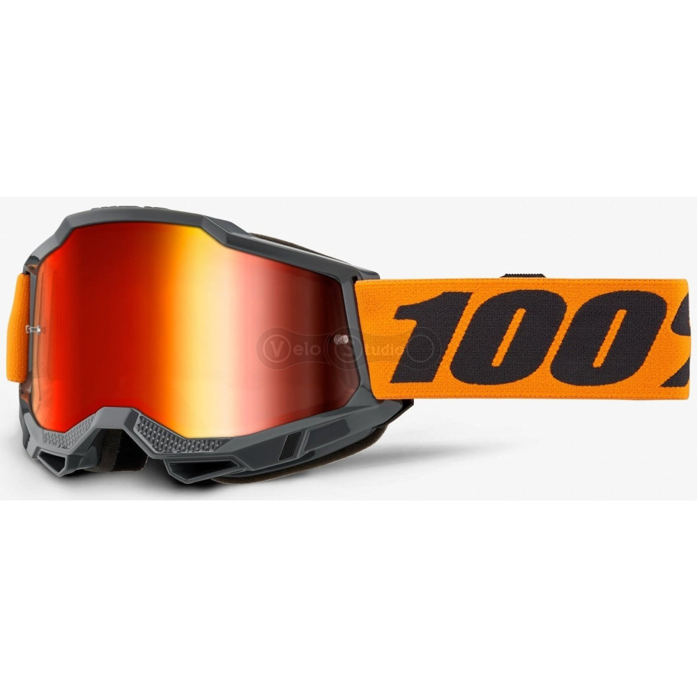 Маска 100% ACCURI 2 Goggle Orange - Mirror Red Lens