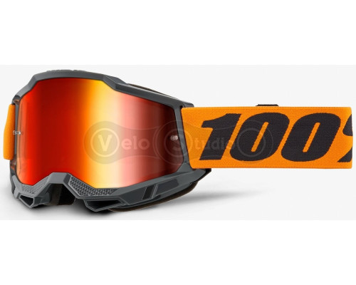 Маска 100% ACCURI 2 Goggle Orange - Mirror Red Lens