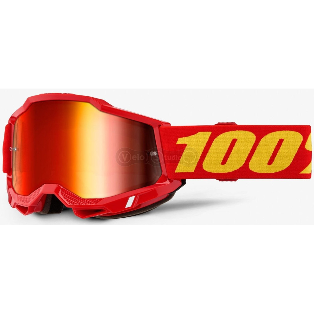 Маска 100% ACCURI 2 Goggle Red - Mirror Red Lens