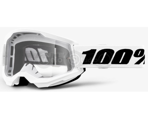Маска 100% STRATA 2 Goggle White - Clear Lens