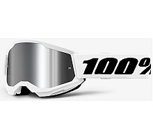 Маска 100% STRATA 2 Goggle White - Mirror Silver Lens