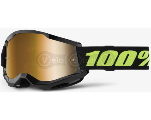 Маска 100% STRATA 2 Goggle Solar Eclipse - Mirror Gold Lens