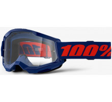 Маска 100% STRATA 2 Goggle Navy - Clear Lens