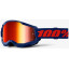 Маска 100% STRATA 2 Goggle Navy - Mirror Red Lens